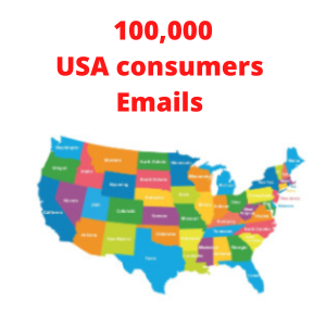 USA consumers 100K emails