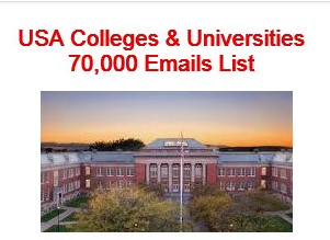 Colleges and Universities Email List USA