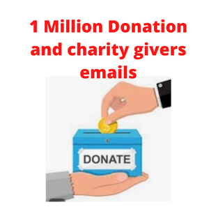 Donation and charity email list USA