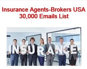Insurance agents email list USA