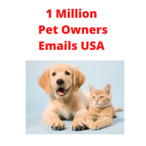 Pet owners Pet Lovers Email List USA