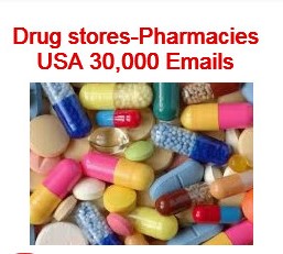 Pharmacies and drug stores email list USA