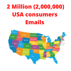 USA consumer email list 2 Million
