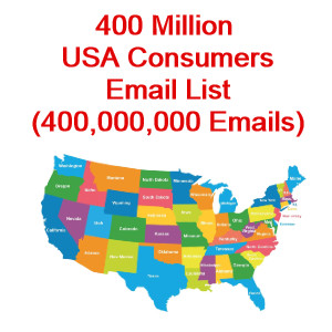 USA consumer email list 400 Million